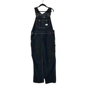 Vintage Sears Union Made Bib Overalls Denim 38x30